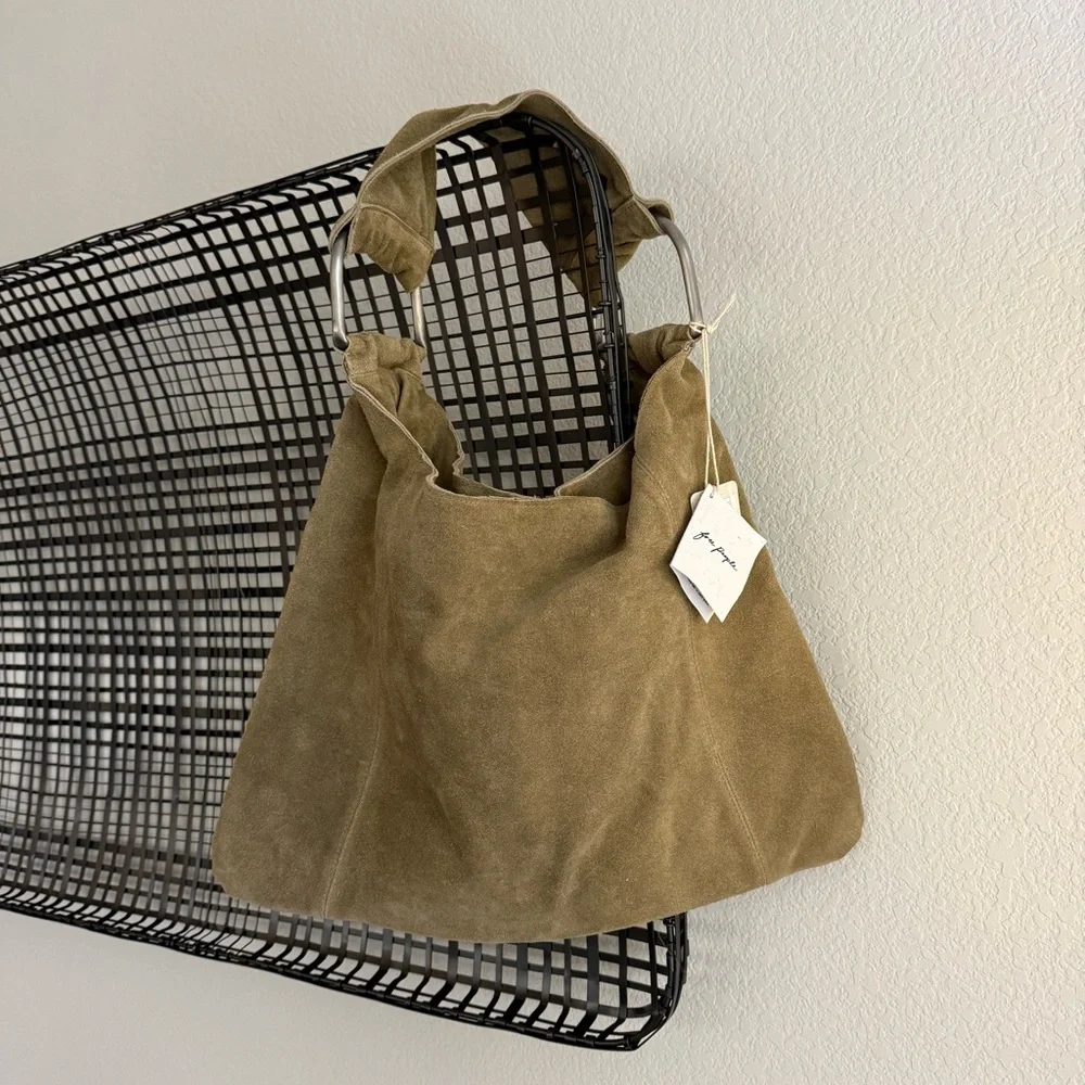 Free people Bobbi Slouch Suede Tote - Picture 2 of 7